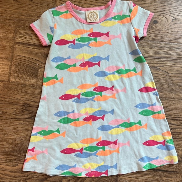 The Beaufort Bonnet Company Other - TBBC French Leaves Fishies Polly Play Dress, size 7
